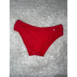 Victoria’s Secret Low Rise Hiphugger Red Cotton Panty Large VS Heart